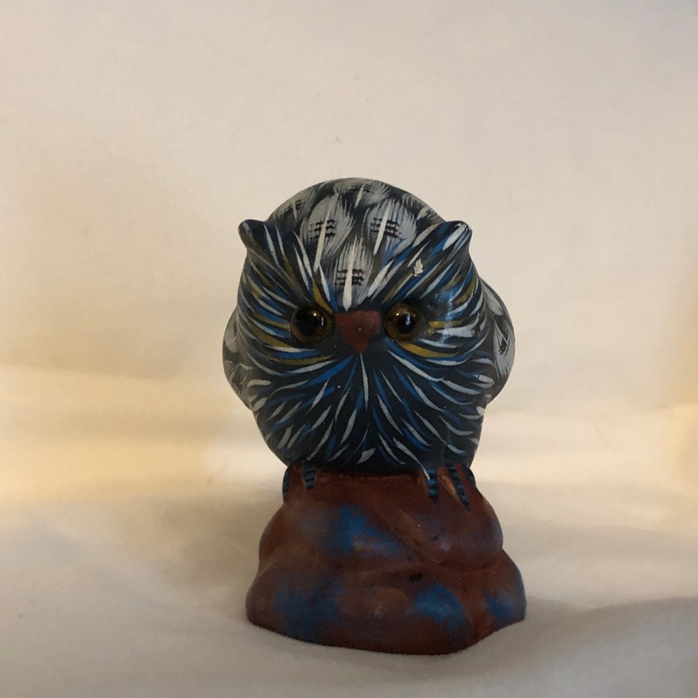 Vintage Enesco Hand Painted owl figurine